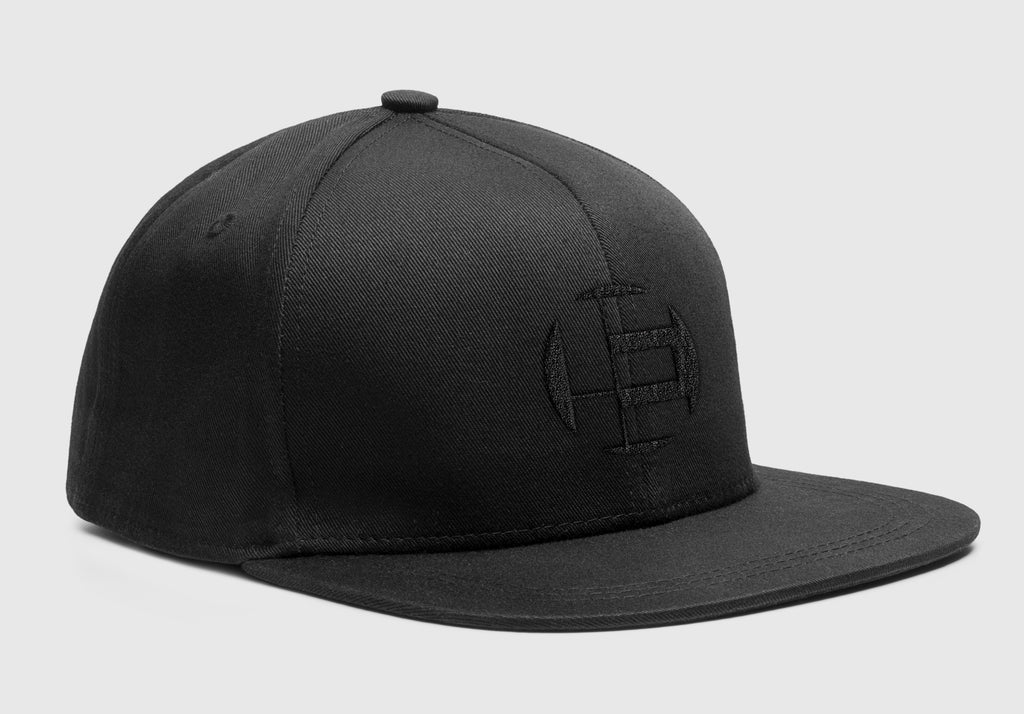 "E Logo" Black Snapback Hat